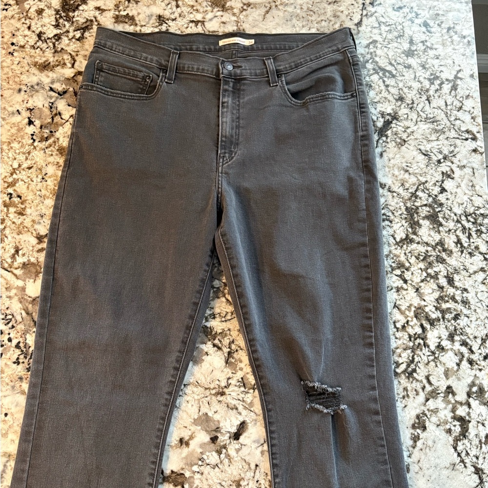 Levi’s High Rise Straight Women's Gray Jeans